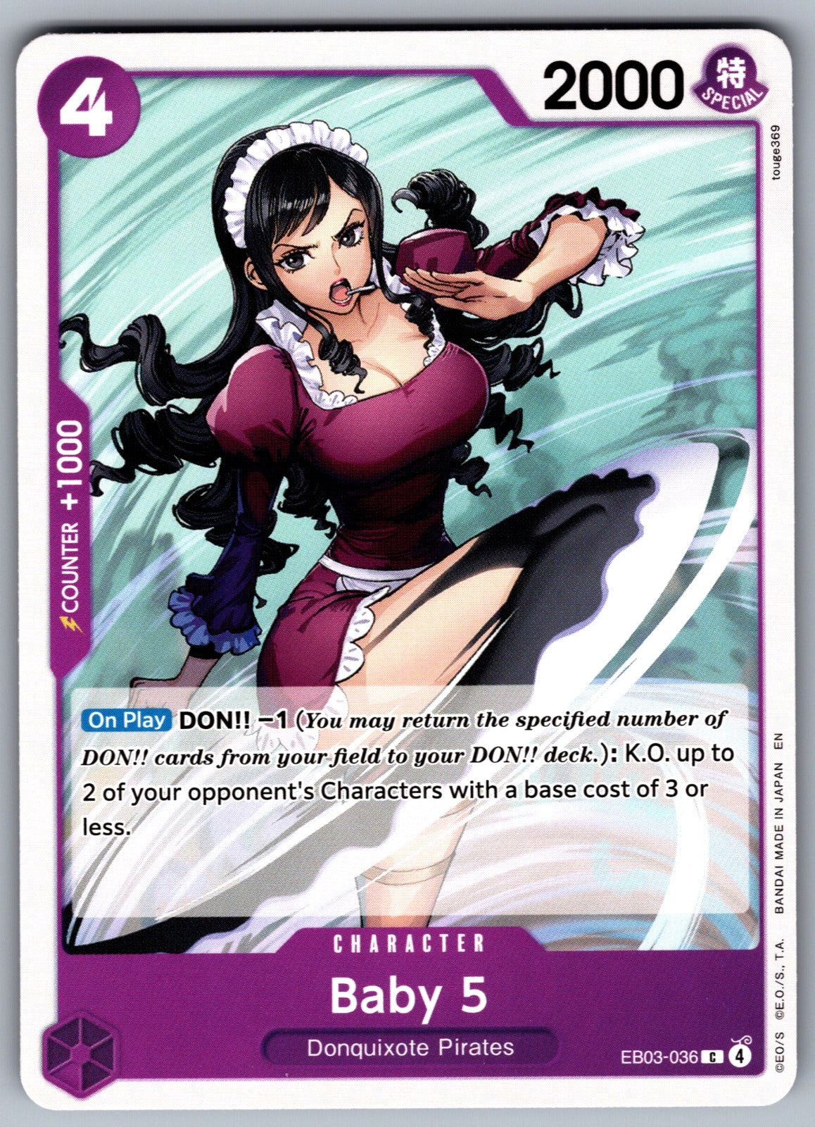 Baby 5 C Extra Booster: One Piece Heroines Edition EB03-036 NM 2026