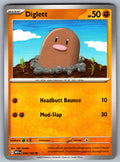 Diglett Common SV: Scarlet & Violet 151 050/165 NM 2023