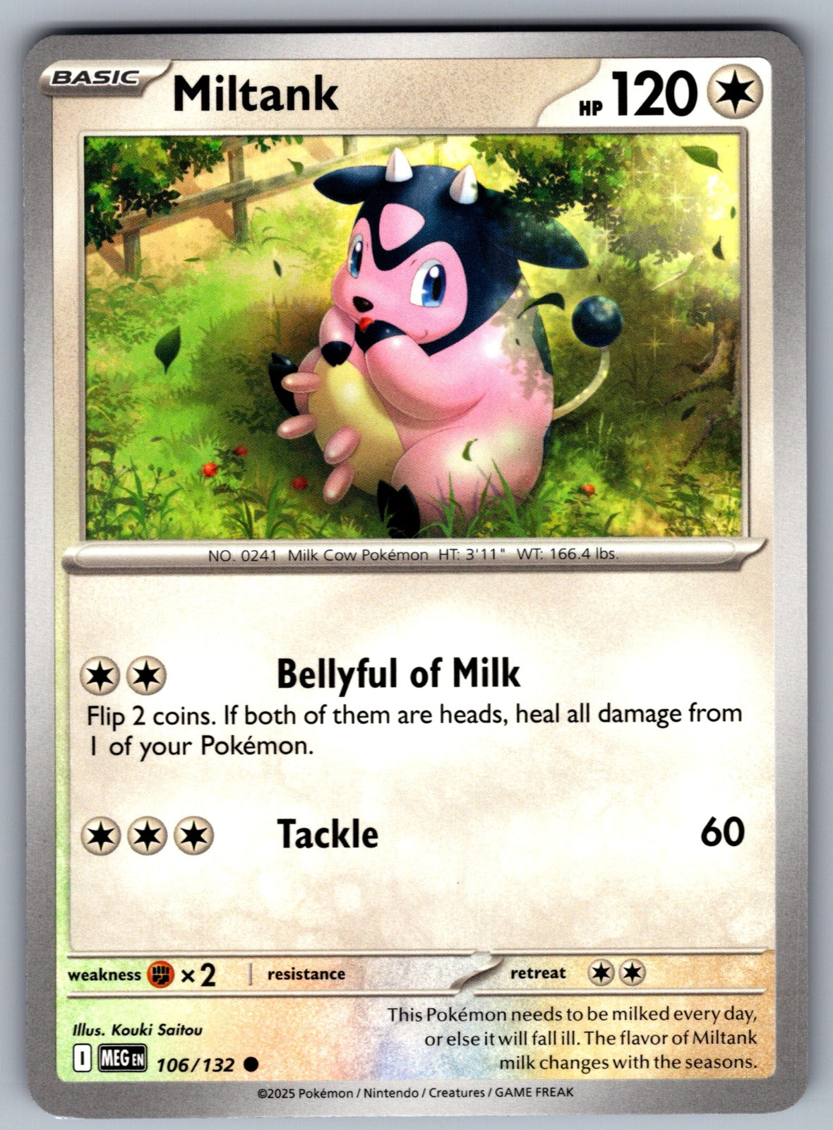Miltank Common ME01: Mega Evolution 106/132 NM 2025
