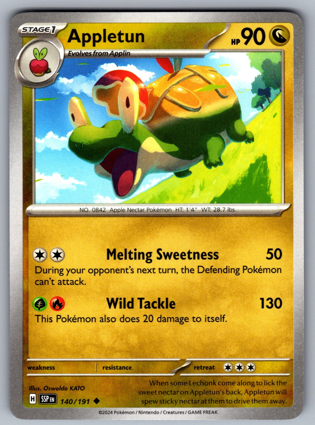 Appletun Uncommon SV08: Surging Sparks 140/191 NM 2024
