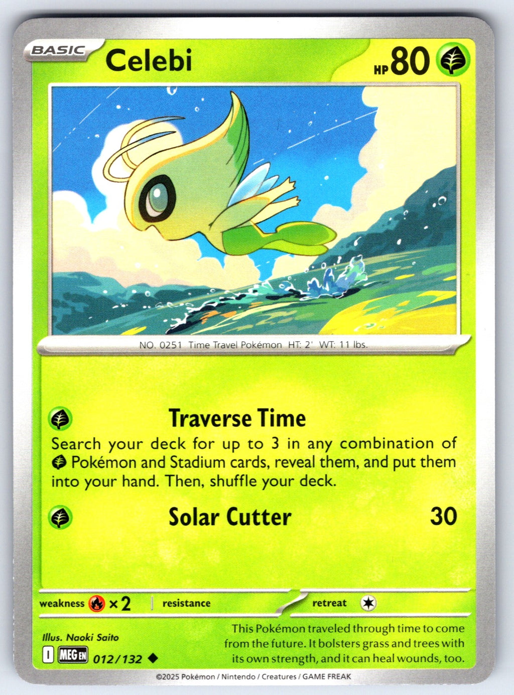 Celebi Uncommon ME01: Mega Evolution 012/132 LP 2025