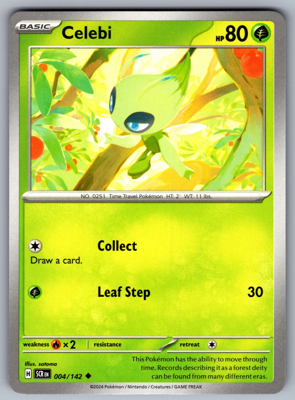 Celebi Uncommon SV07: Stellar Crown 004/142 NM 2024