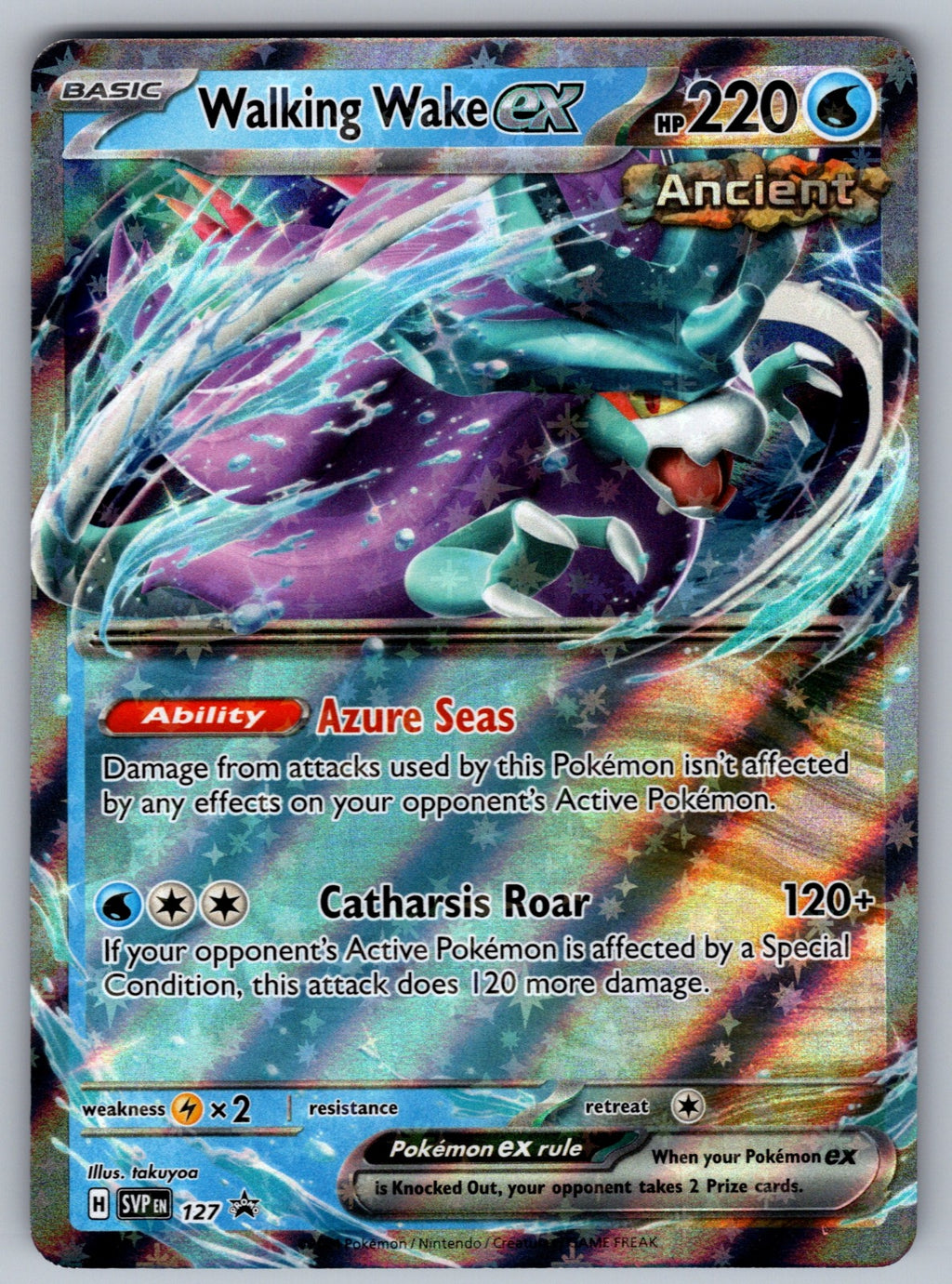 Walking Wake ex Holo Promo SV: Scarlet & Violet Promo Cards 127 NM 2023