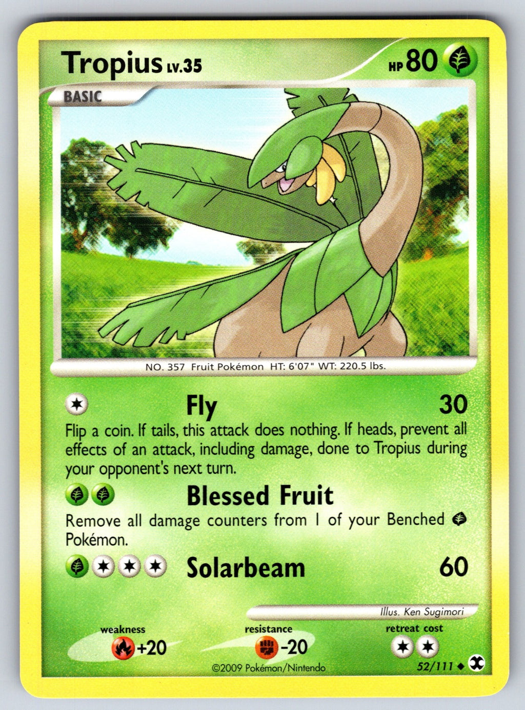 Tropius Uncommon Rising Rivals 52/111 LP 2009