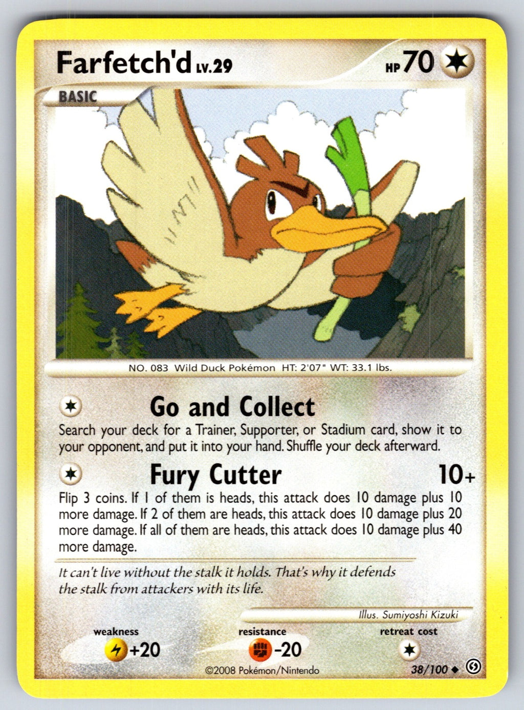 Farfetch'd Uncommon Stormfront 38/100 LP 2008
