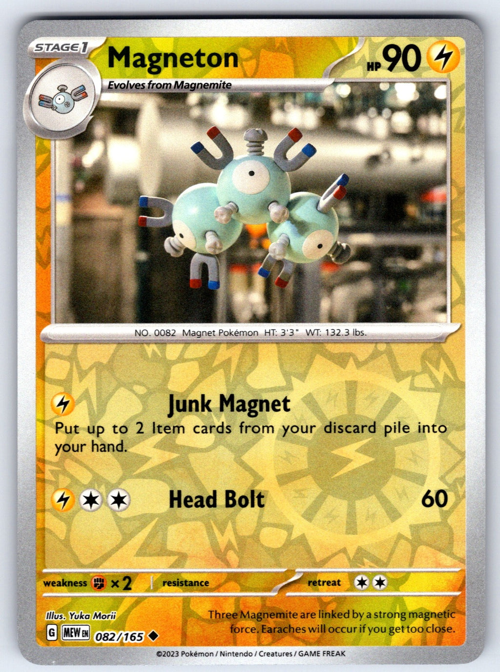 Magneton Reverse Holo Uncommon SV: Scarlet & Violet 151 082/165 NM 2023