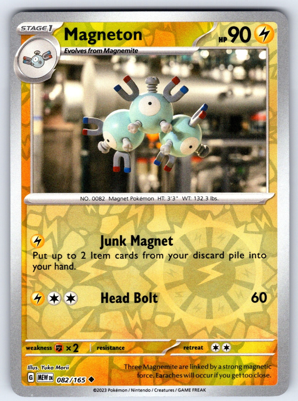 Magneton Reverse Holo Uncommon SV: Scarlet & Violet 151 082/165 NM 2023