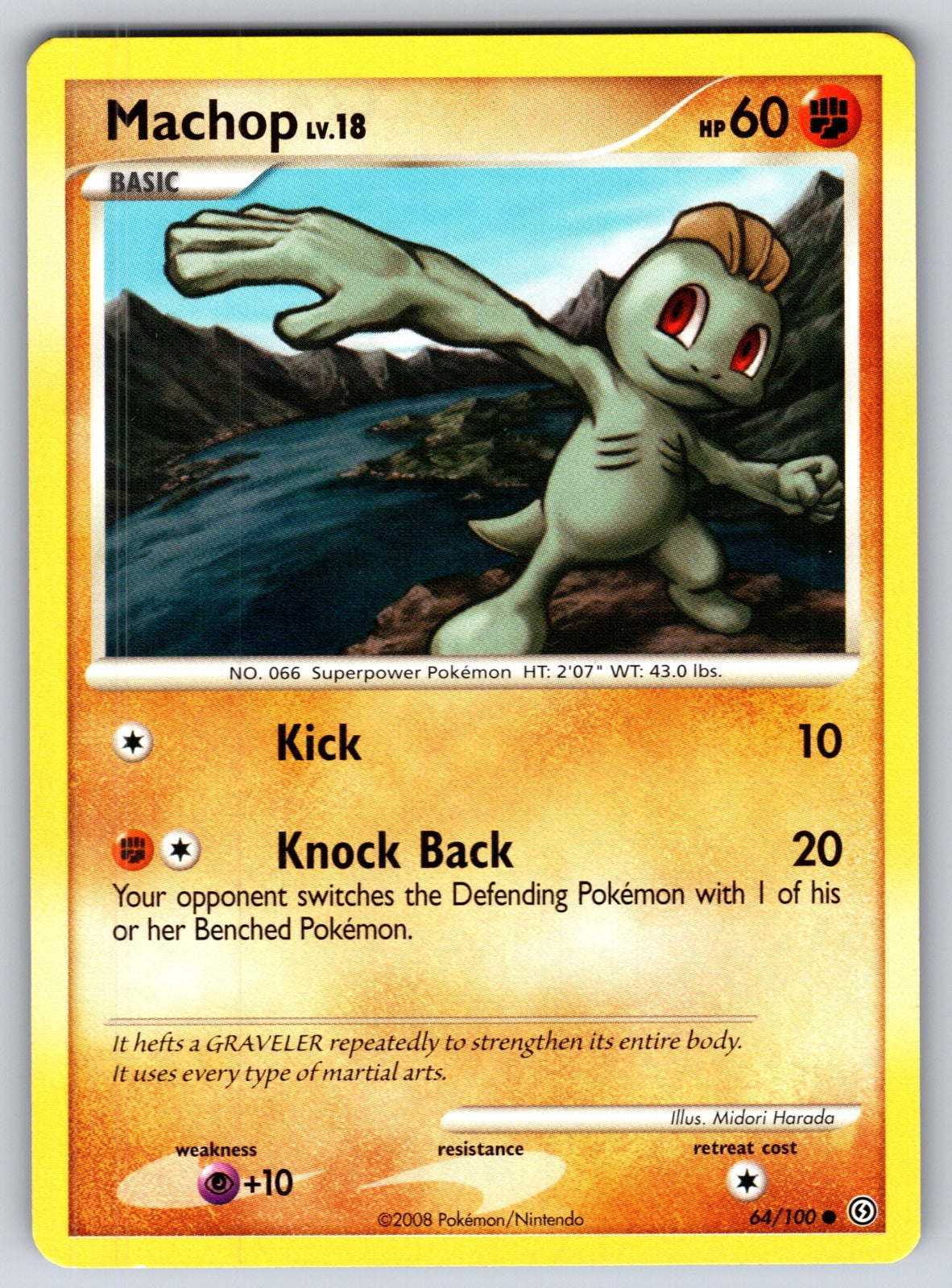 Machop Common Stormfront 64/100 LP 2008