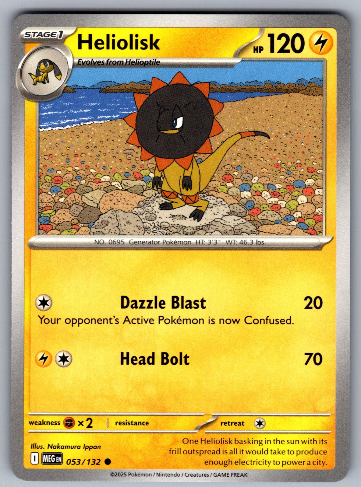 Heliolisk Common ME01: Mega Evolution 053/132 NM 2025