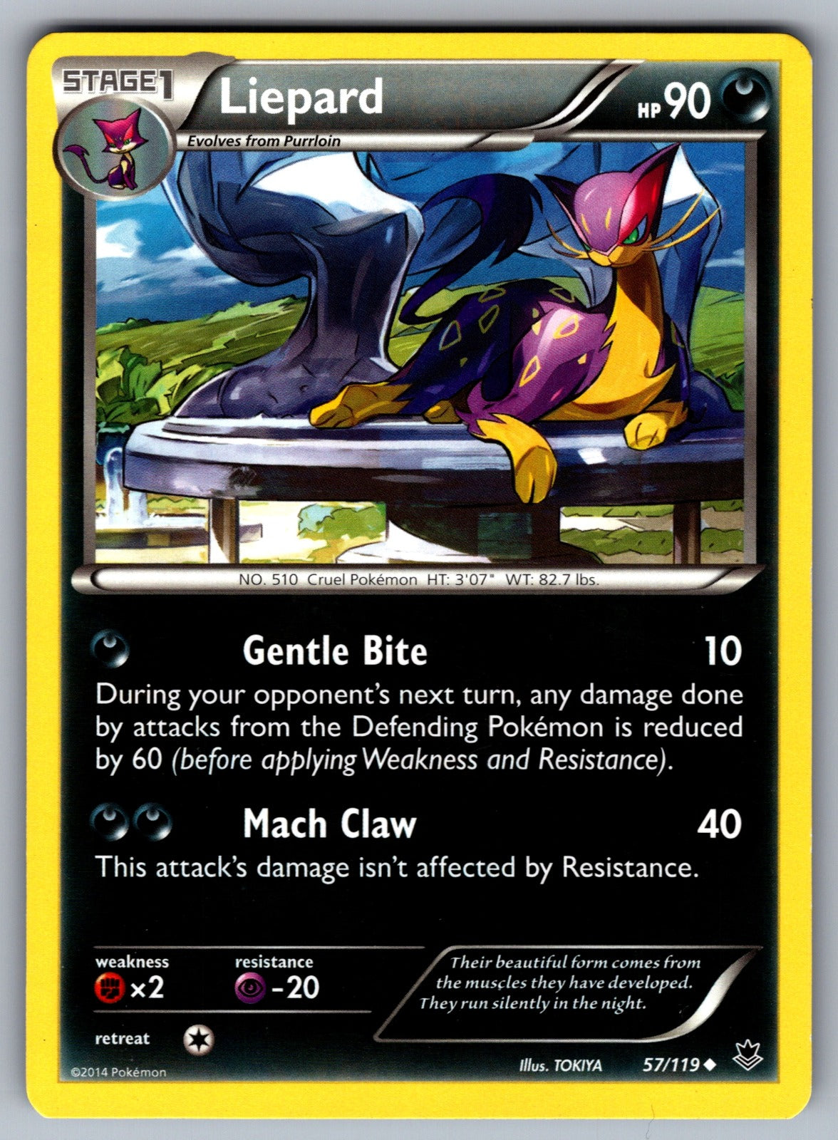 Liepard Uncommon XY - Phantom Forces 57/119 LP 2014