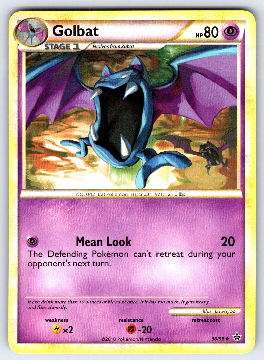 Golbat Uncommon Unleashed 30/95 LP 2010