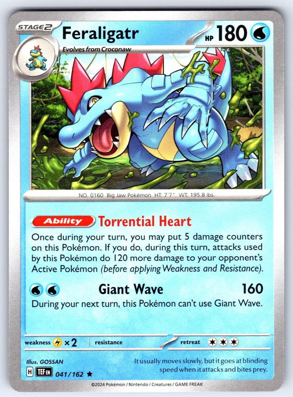 Feraligatr - Rare Deck Exclusives 041/162 NM 2016