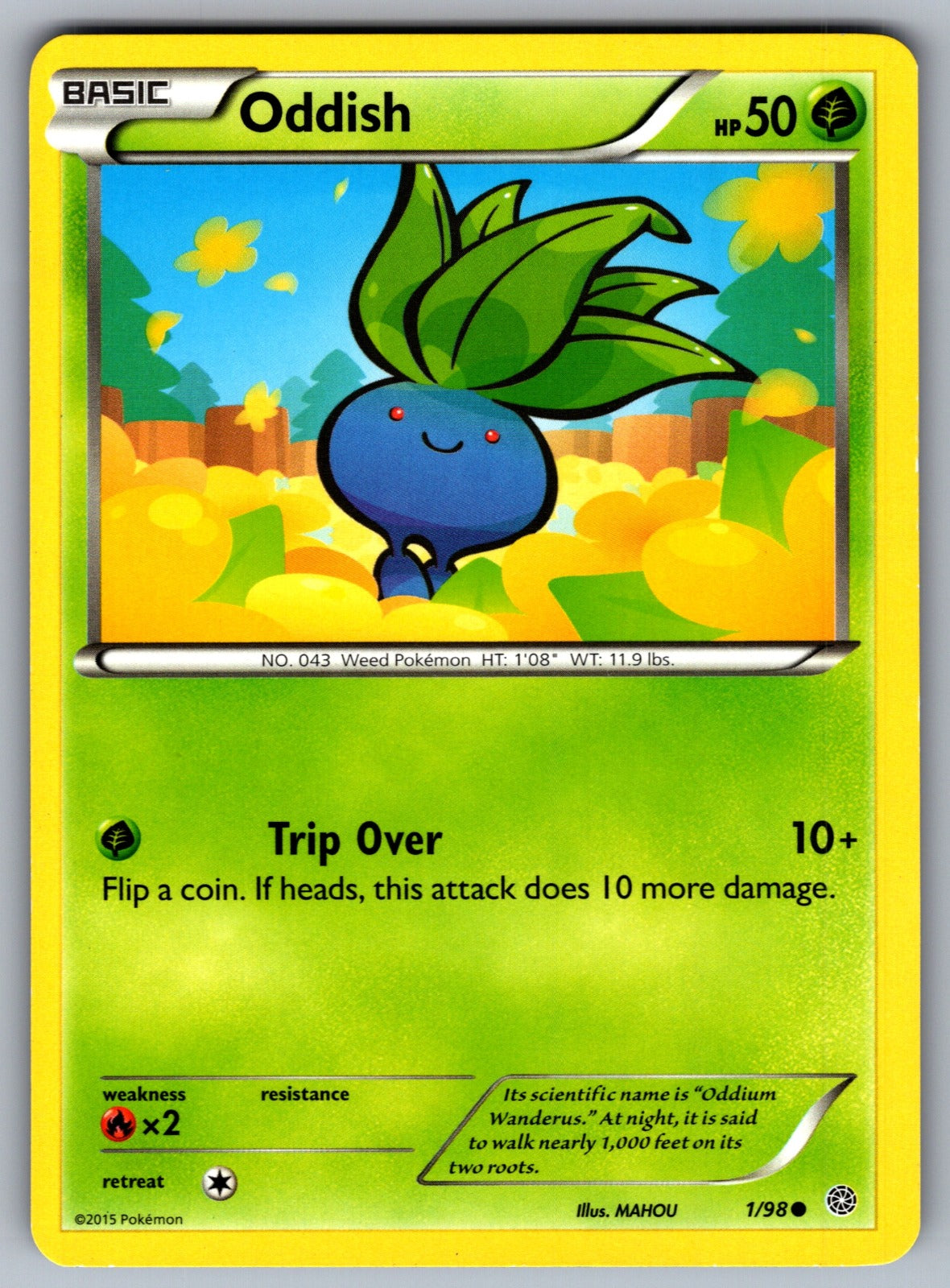 Oddish Common XY - Ancient Origins 1/98 LP 2015