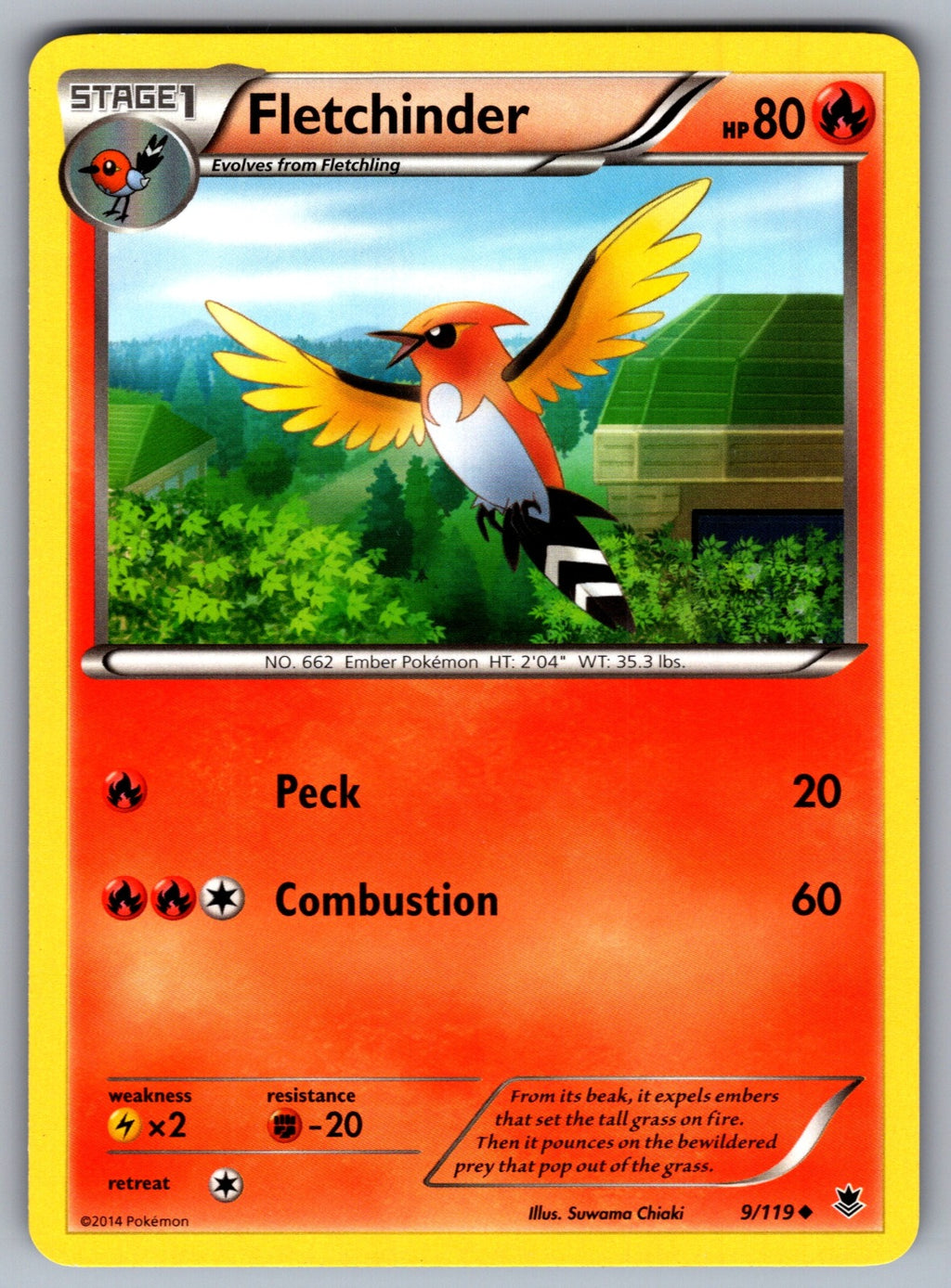 Fletchinder Uncommon XY - Phantom Forces 9/119 LP 2014