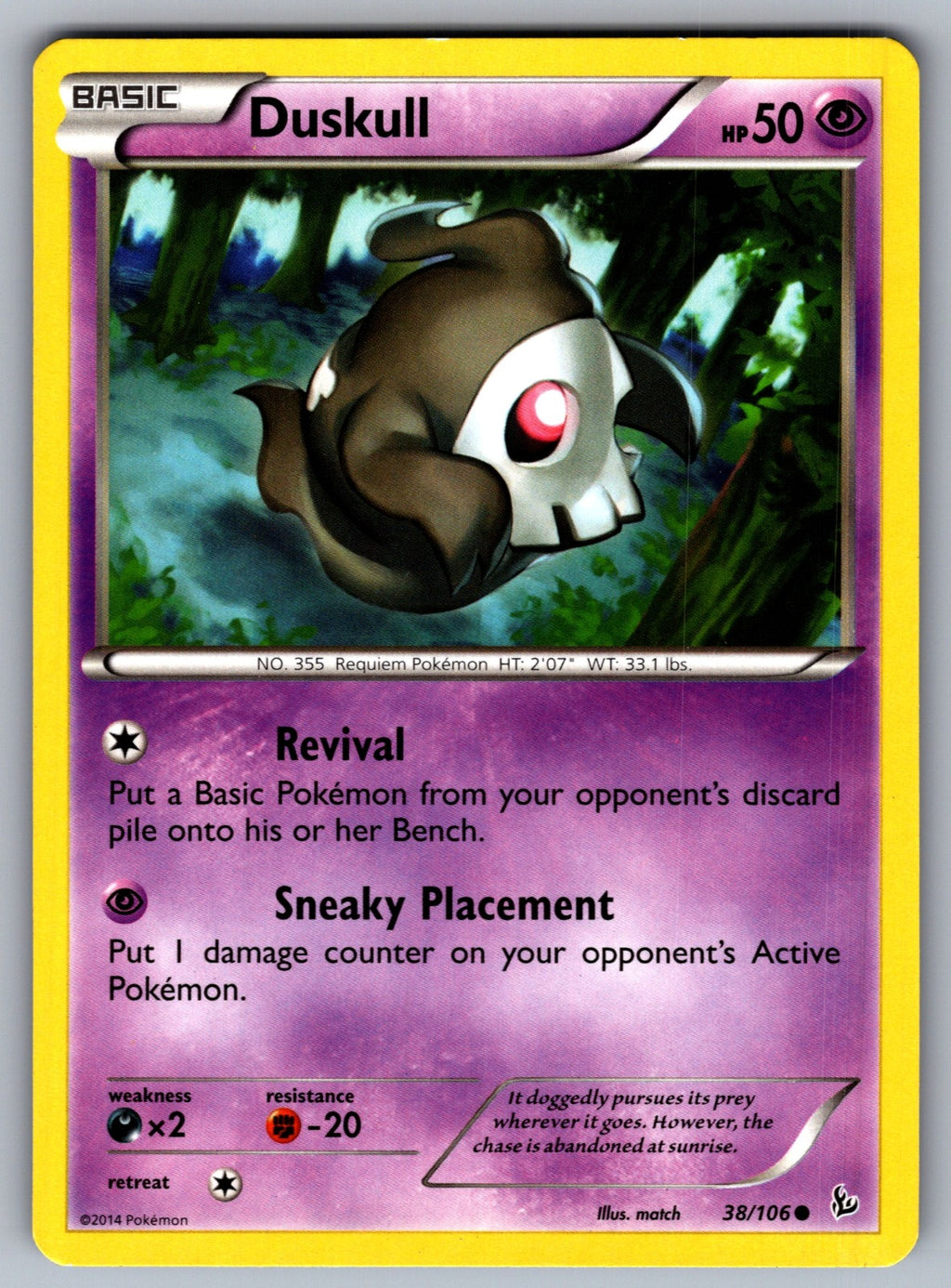 Duskull Common XY - Flashfire 38/106 LP 2014