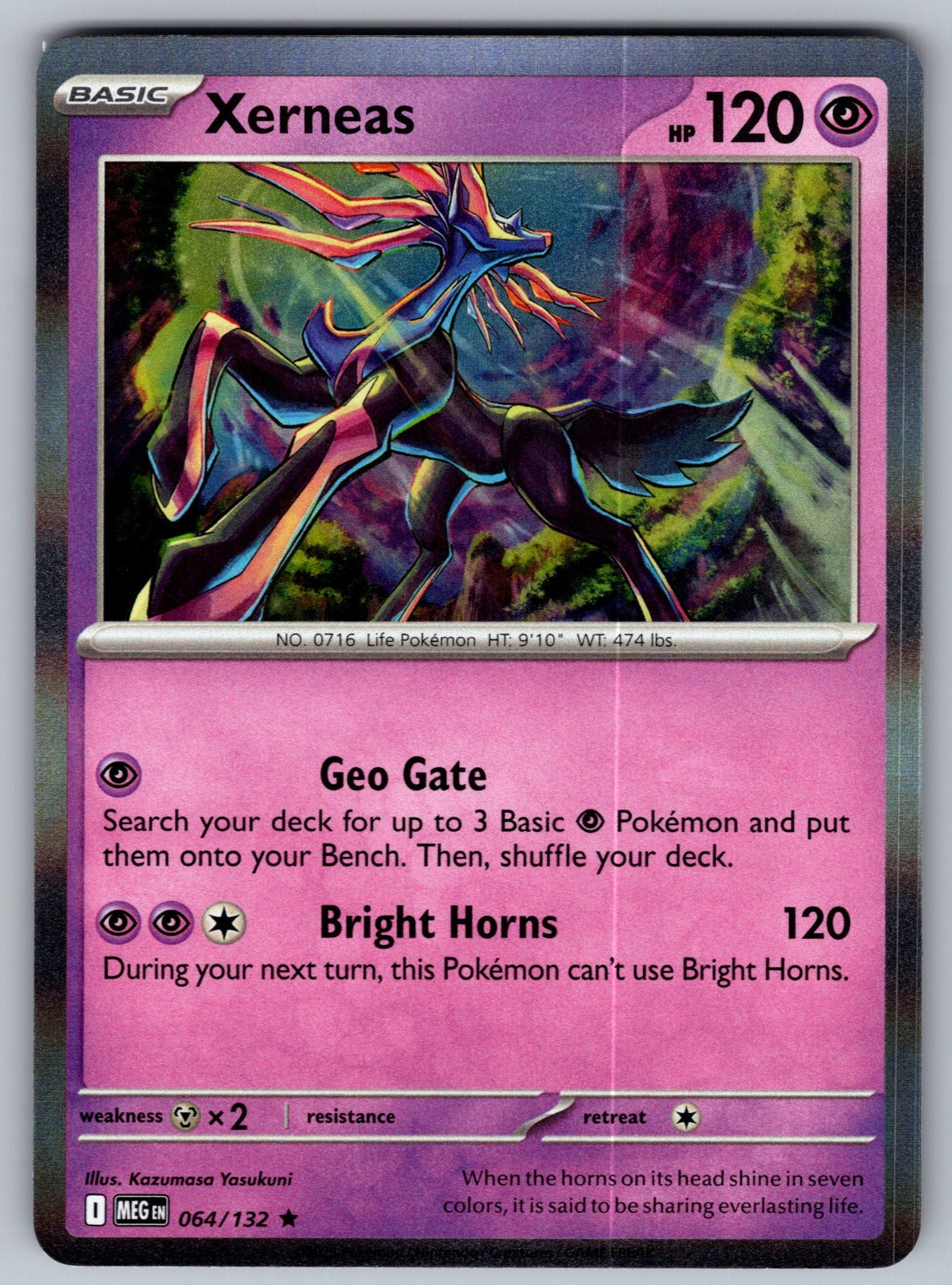 Xerneas Holo Rare ME01: Mega Evolution 064/132 NM 2025