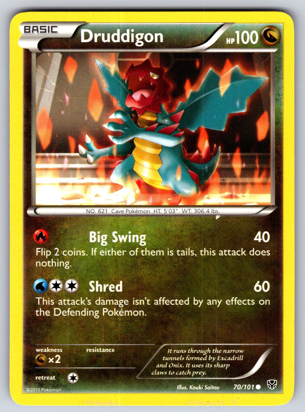 Druddigon Common Plasma Blast 70/101 LP 2013