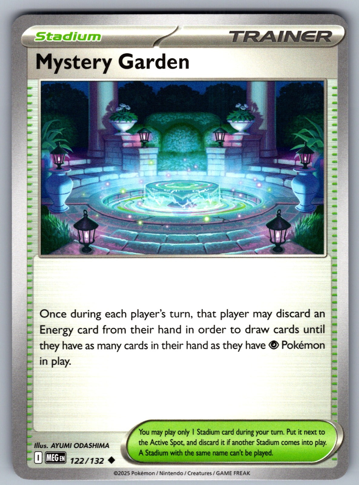 Mystery Garden Uncommon ME01: Mega Evolution 122/132 NM 2025