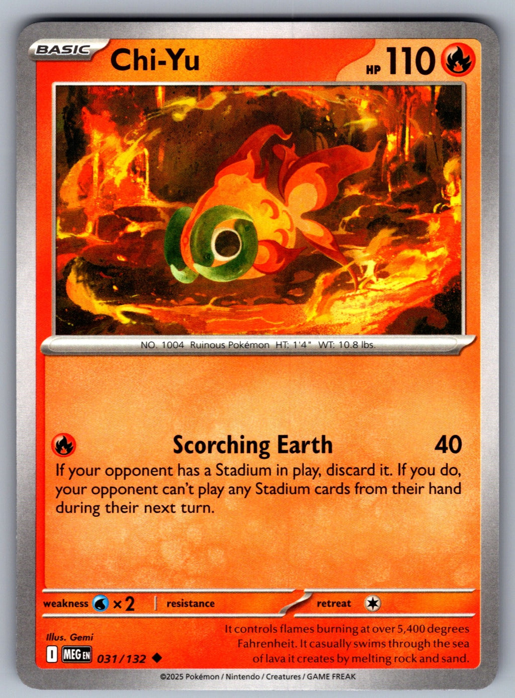 Chi-Yu Uncommon ME01: Mega Evolution 031/132 NM 2025