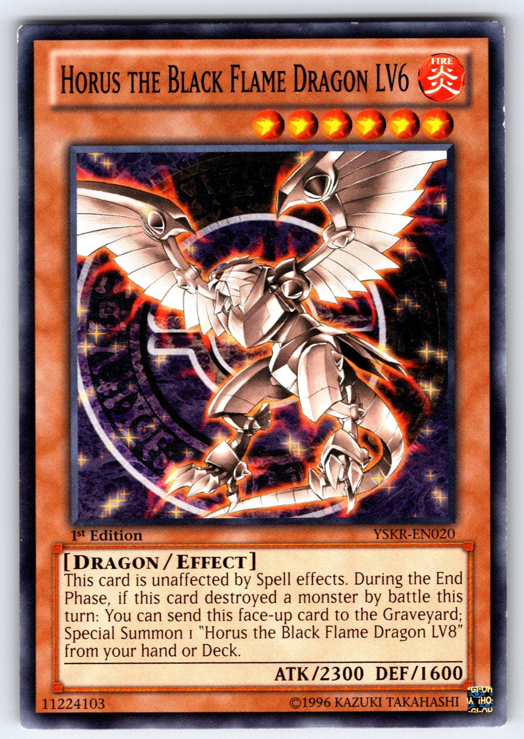 Horus the Black Flame Dragon LV6 1st Edition Common Starter Deck: Kaiba Reloaded