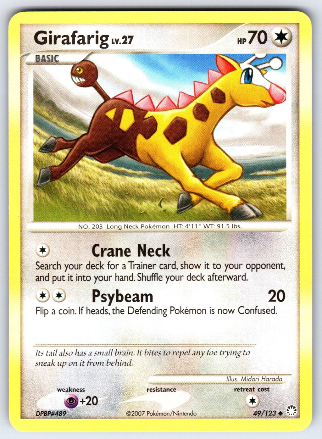 Girafarig Uncommon Mysterious Treasures 49/123 LP 2007
