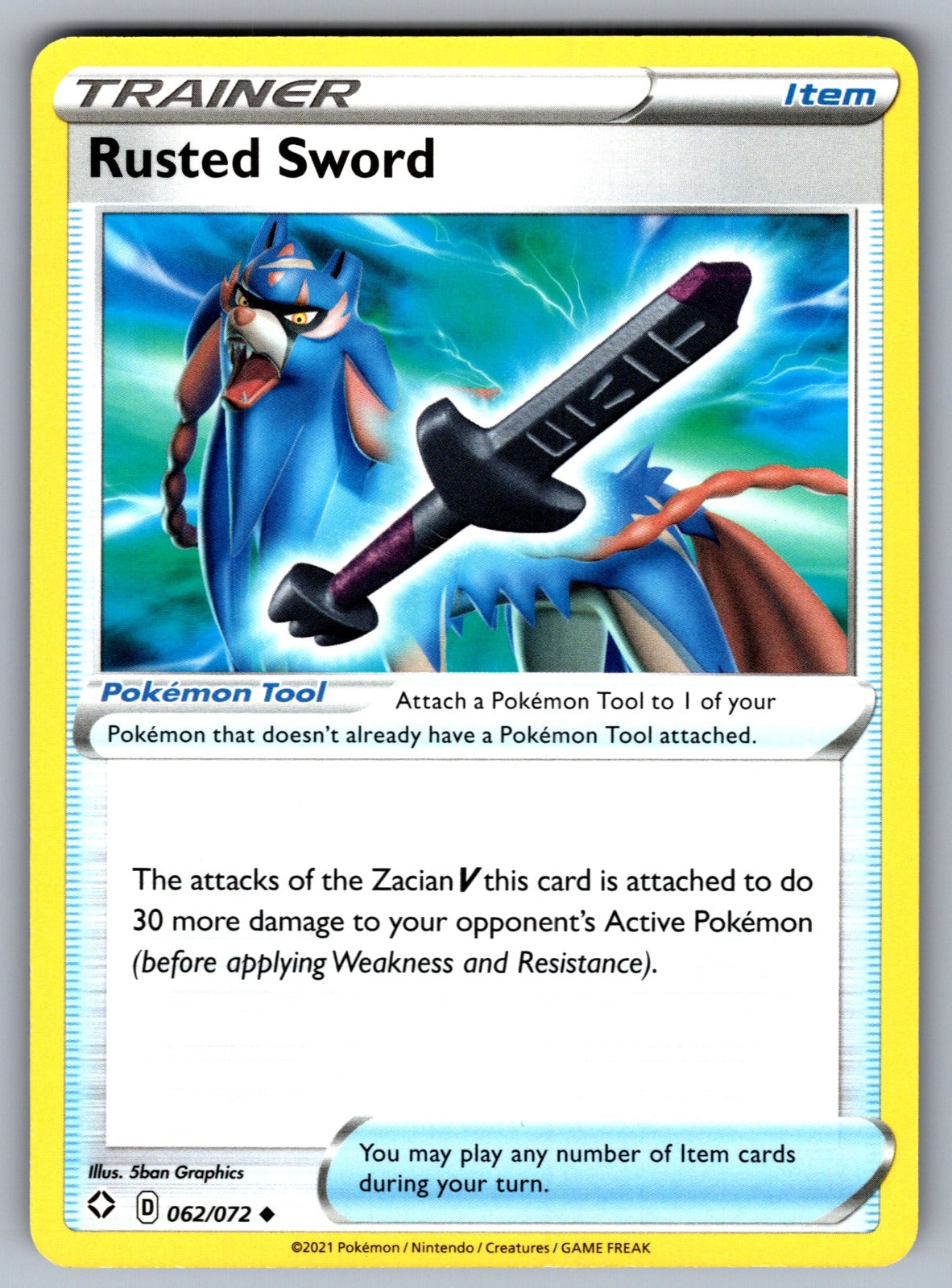 Rusted Sword Uncommon Shining Fates 062/072 NM 2021