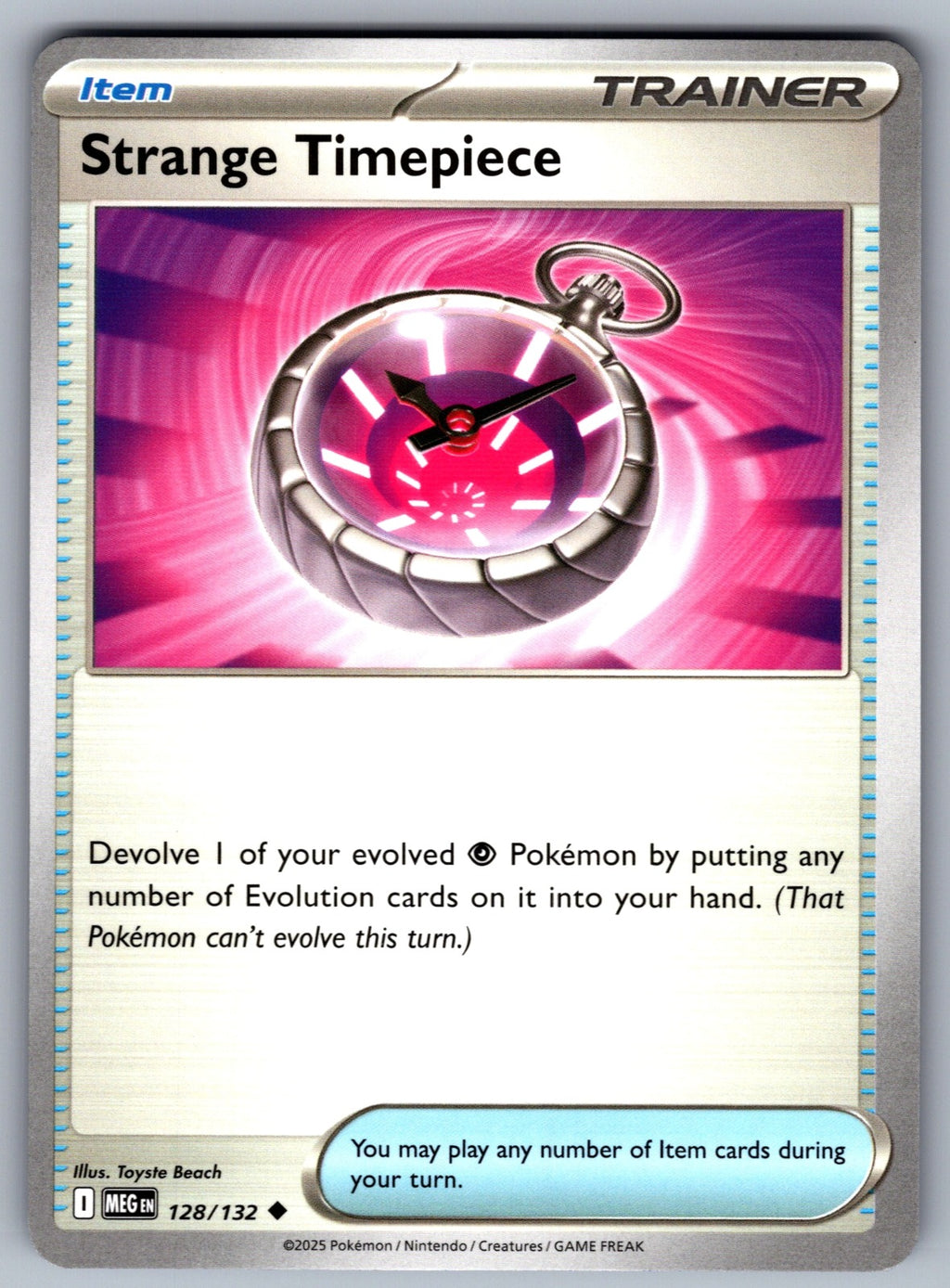 Strange Timepiece Uncommon ME01: Mega Evolution 128/132 NM 2025