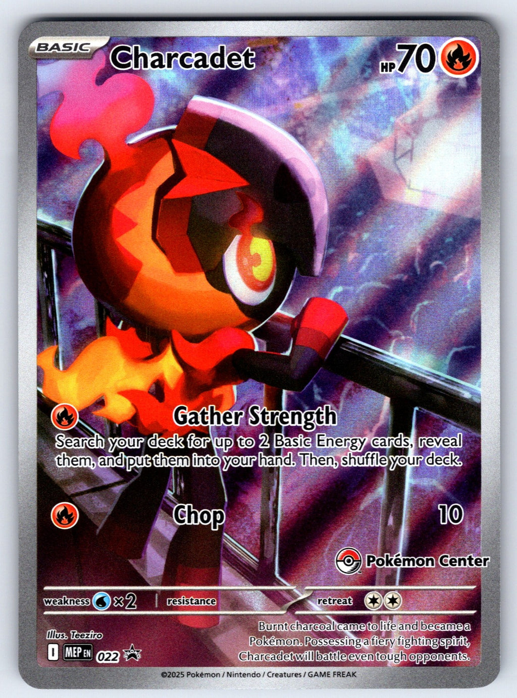 Charcadet - (Pokemon Center Exclusive) Holo Promo ME: Mega Evolution Promo 022 NM 2025