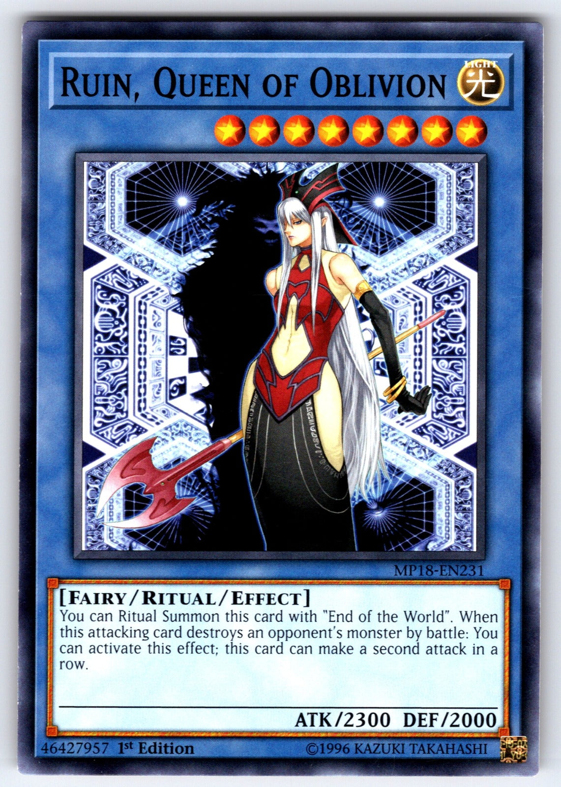 Ruin, Queen of Oblivion 1st Edition Common 2018 Mega-Tins Mega Pack MP18-EN231 N