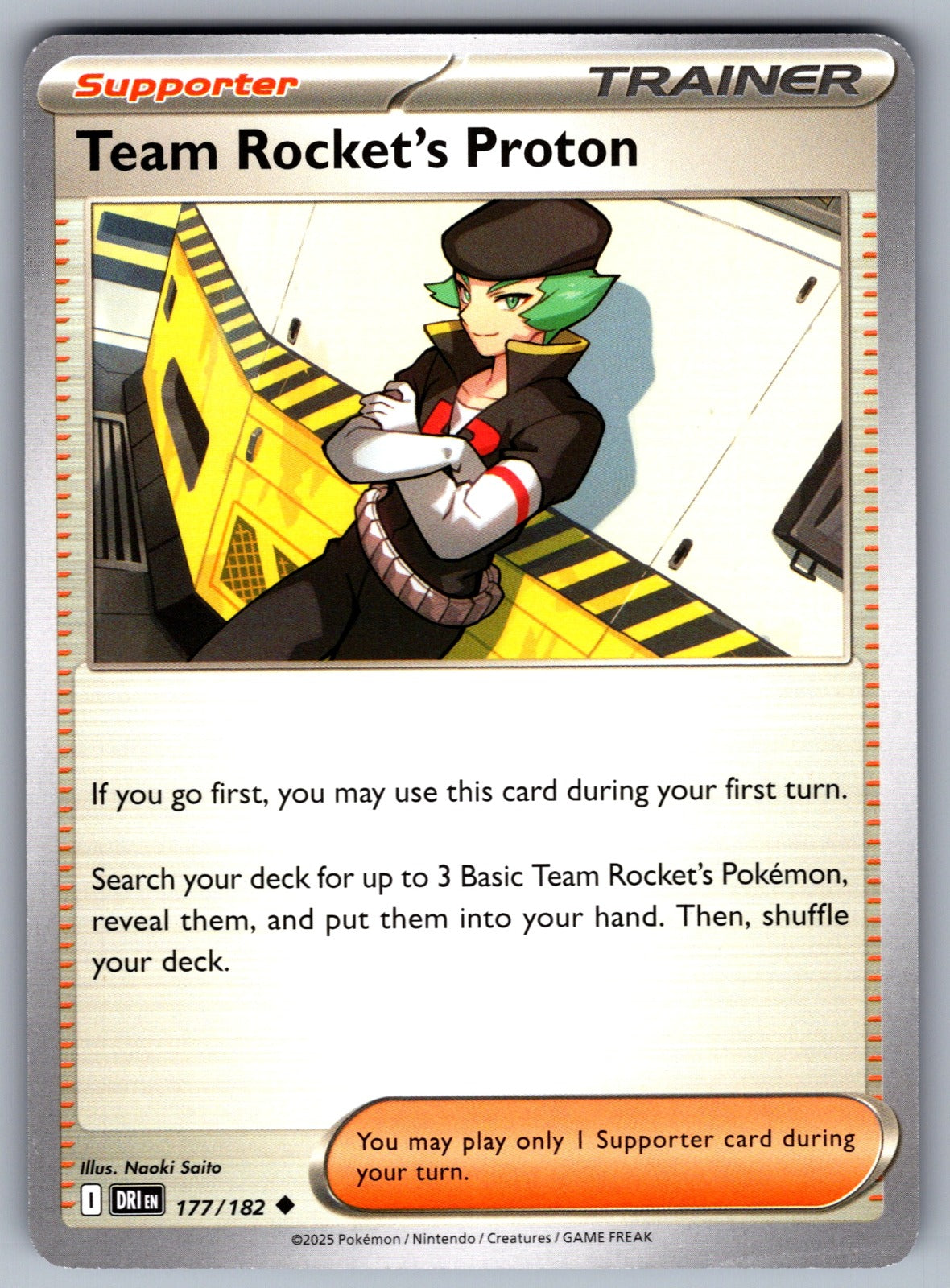 Team Rocket's Proton Uncommon SV10: Destined Rivals 177/182 NM 2025