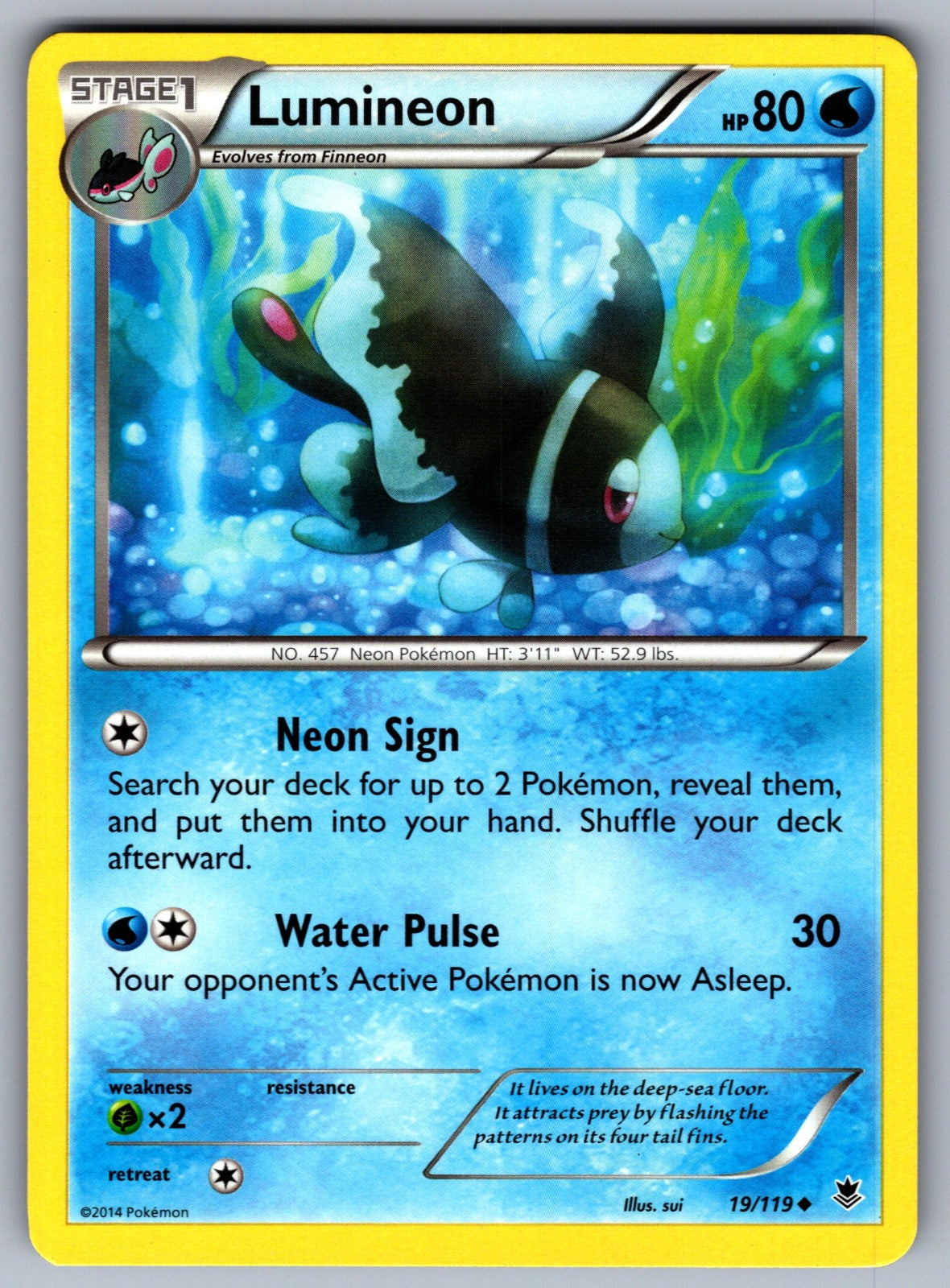 Lumineon Uncommon XY - Phantom Forces 19/119 LP 2014