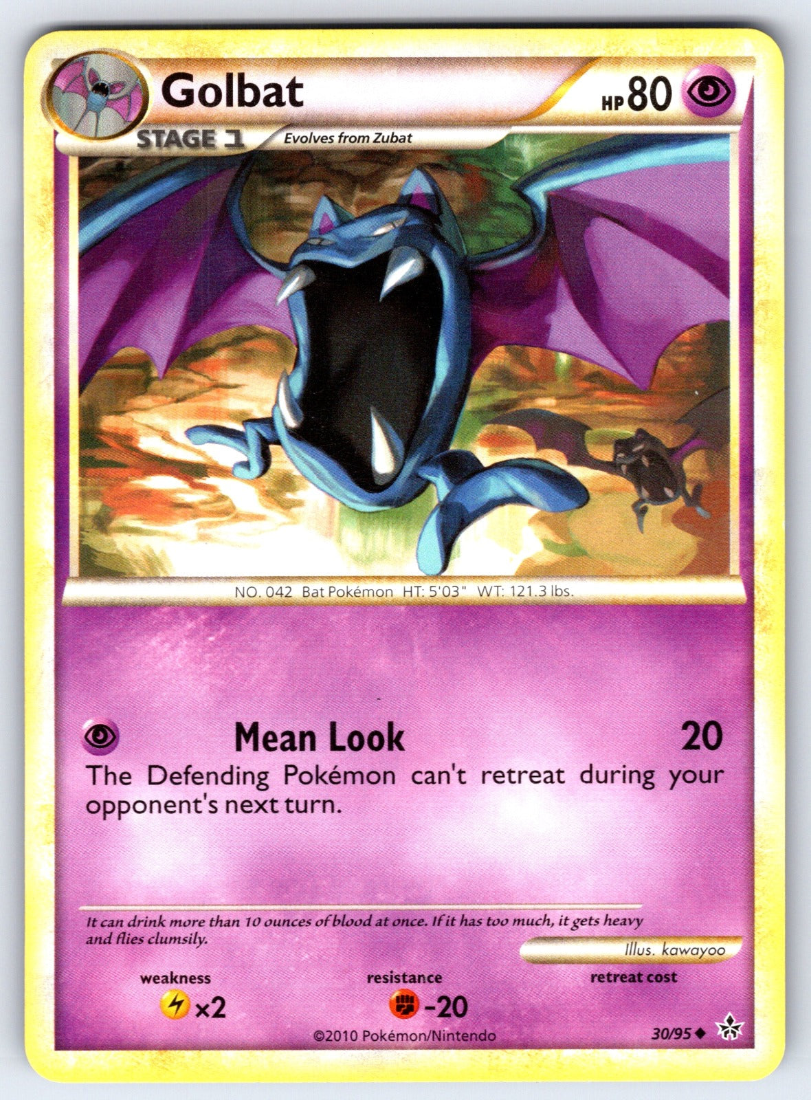 Golbat Uncommon Unleashed 30/95 LP 2010