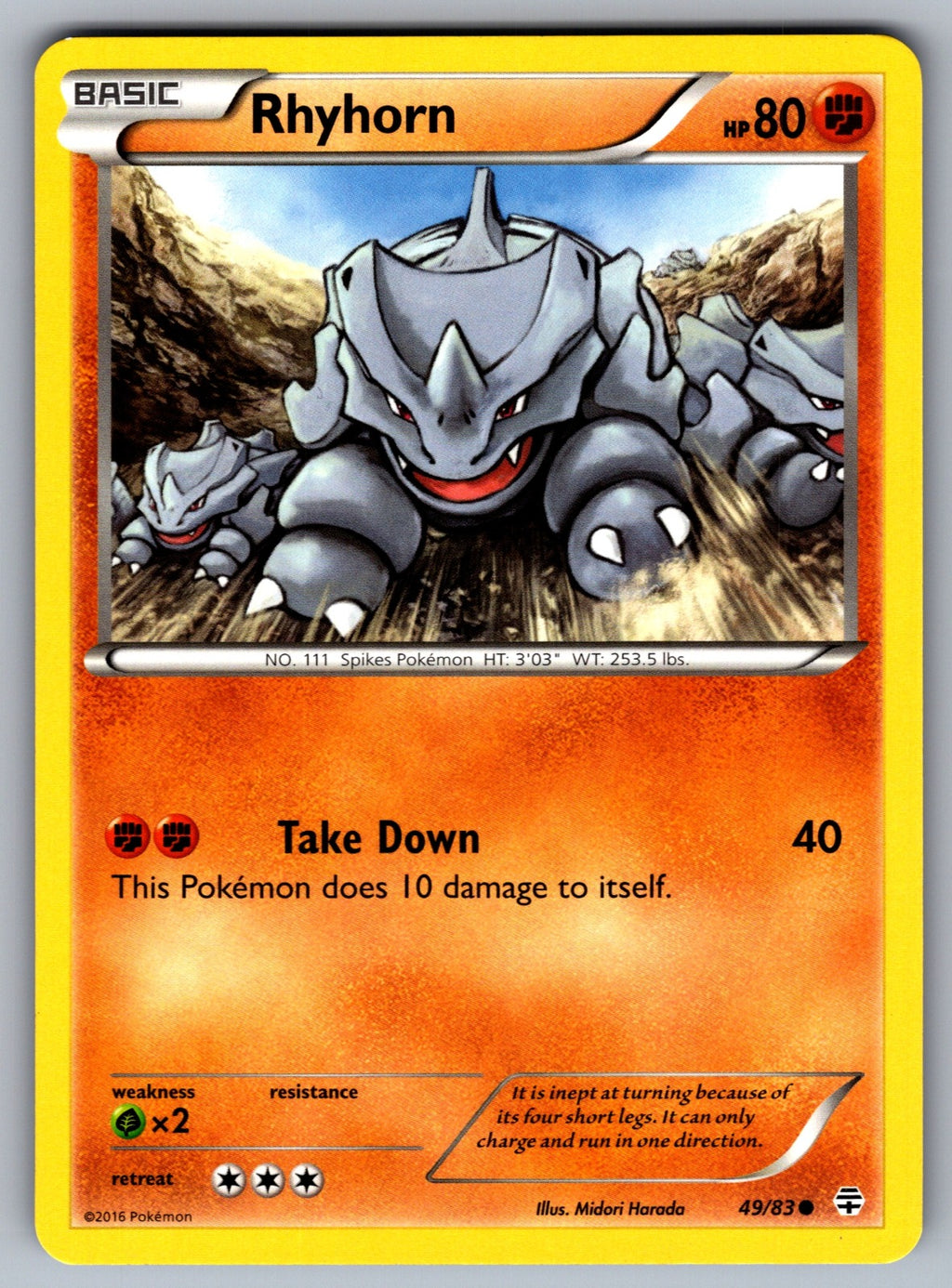 Rhyhorn Common Generations 49/83 LP 2016