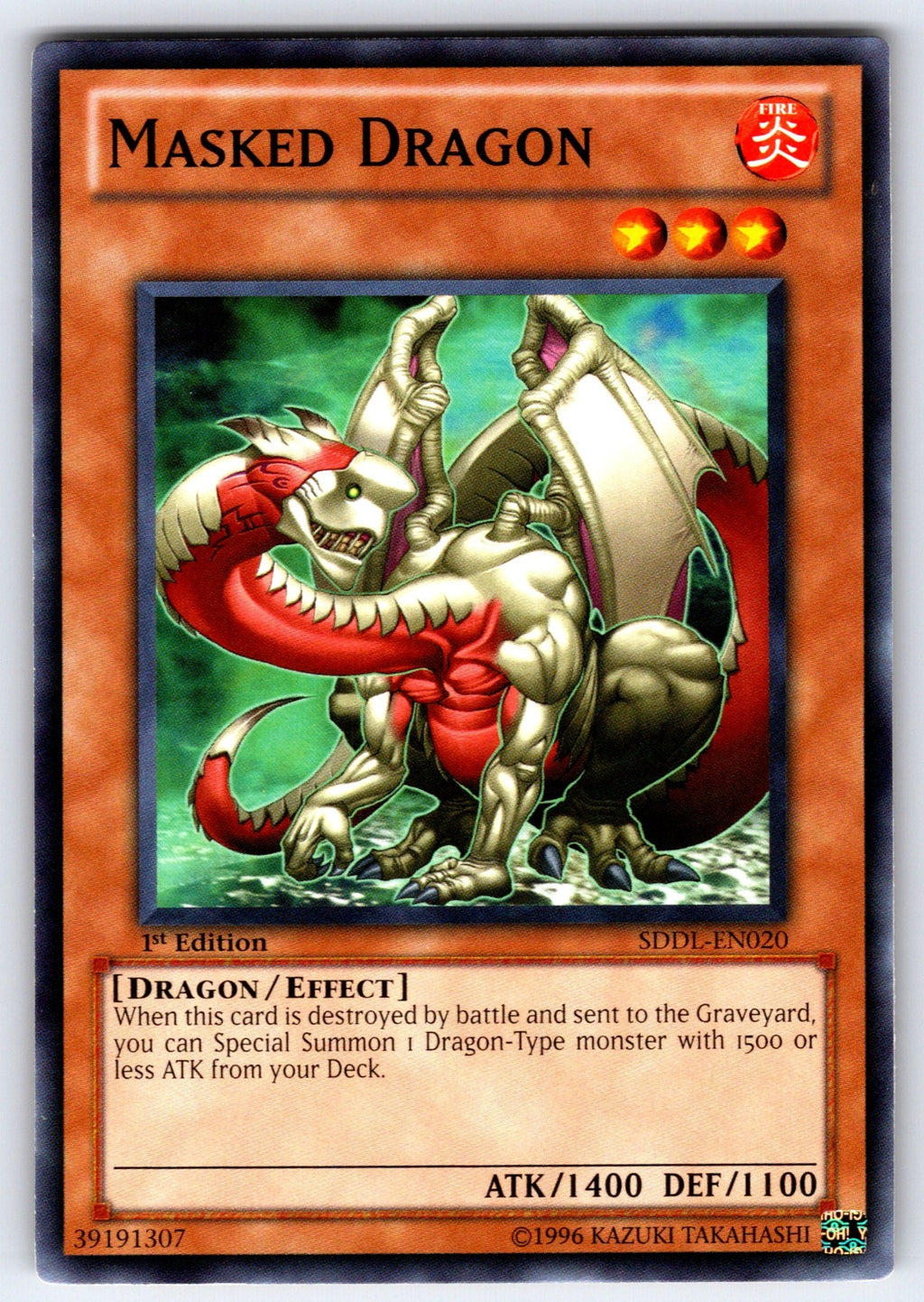 Masked Dragon Unlimited Common Soul of the Duelist SOD-EN026 LP 2004