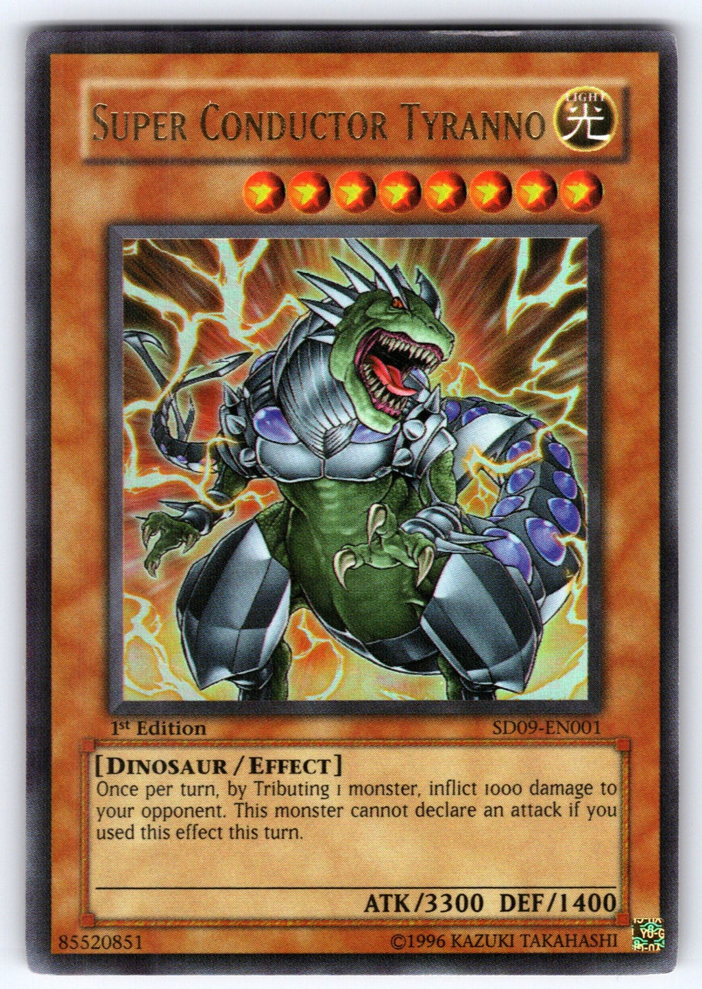 Super Conductor Tyranno 1st Edition Ultra Rare Structure Deck: Dinosaur's Rage S
