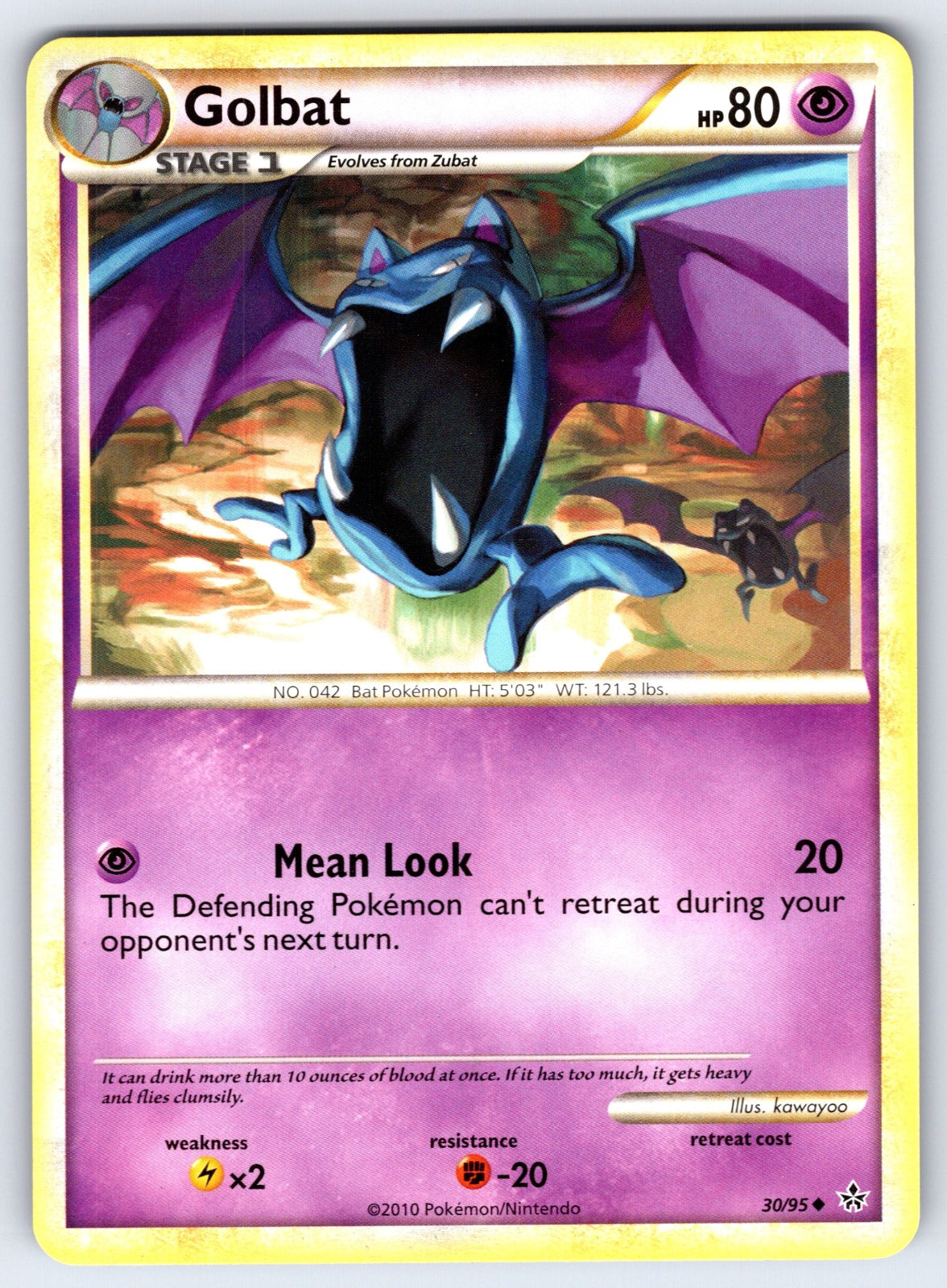 Golbat Uncommon Unleashed 30/95 LP 2010