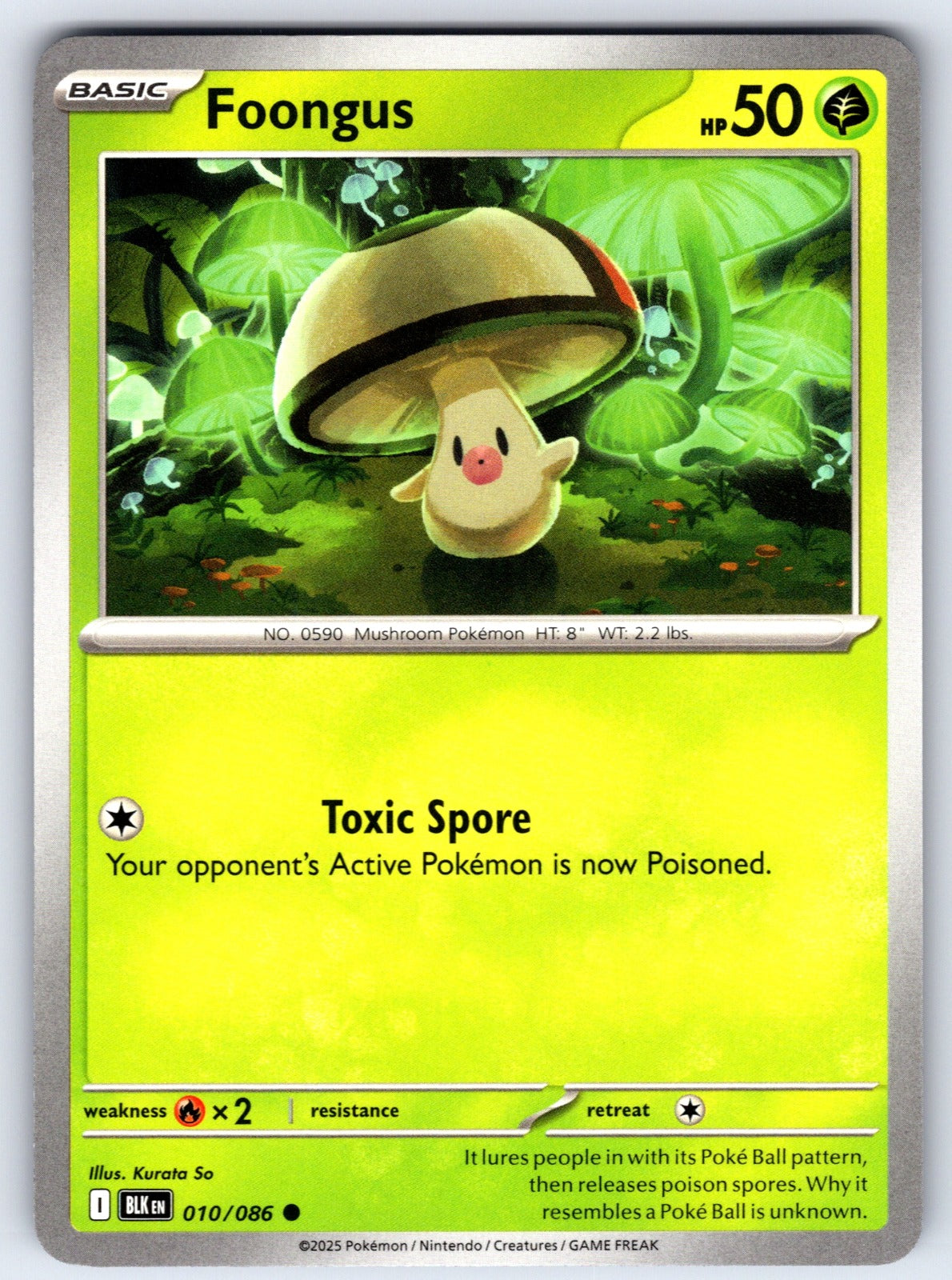 Foongus Common SV: Black Bolt 010/086 NM 2025