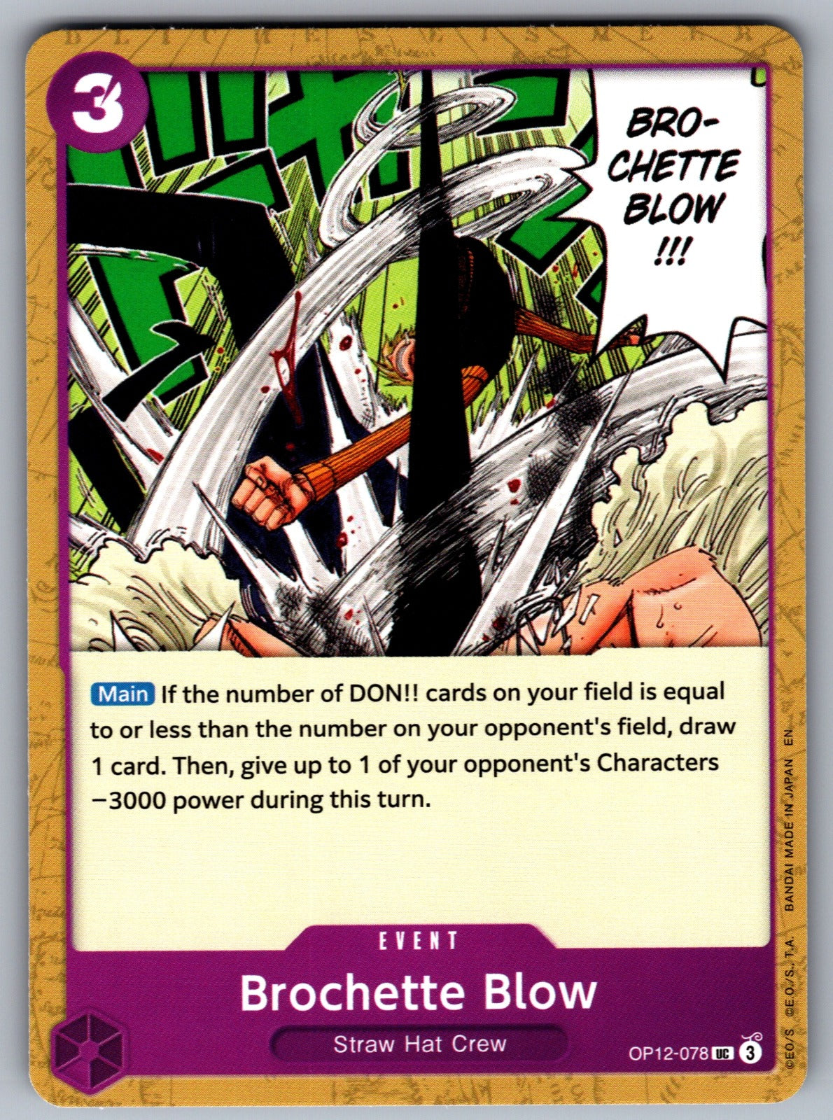 Brochette Blow UC Legacy of the Master OP12-078 NM 2025