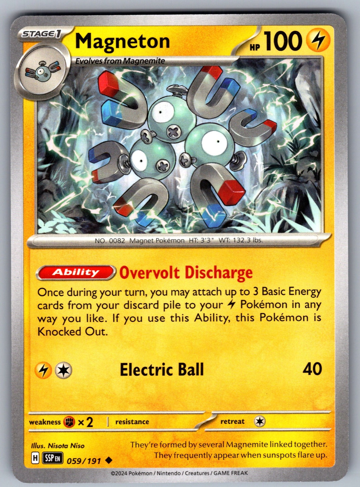 Magneton Uncommon SV08: Surging Sparks 059/191 NM 2024