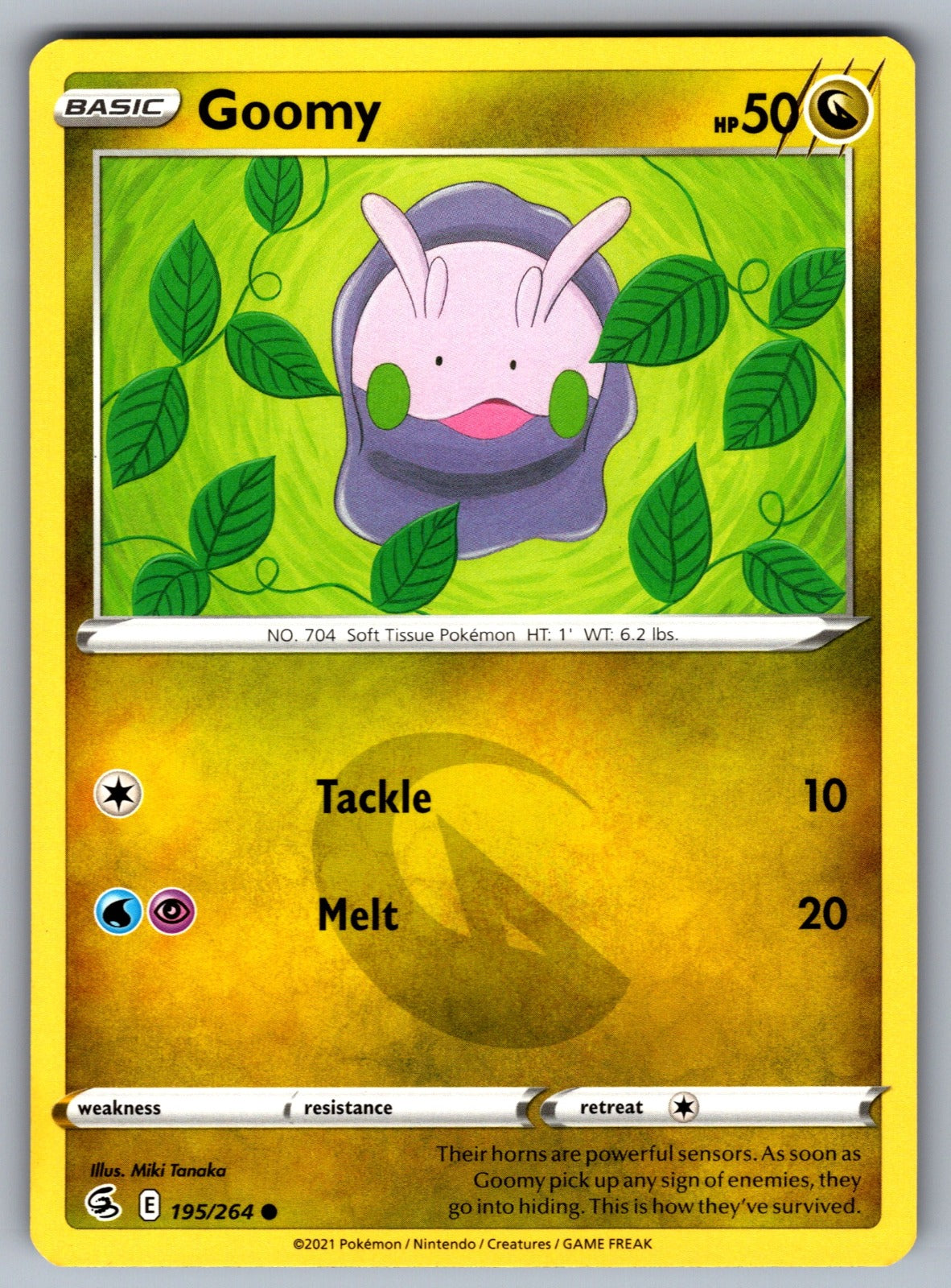 Goomy Common SWSH08: Fusion Strike 195/264 NM 2021