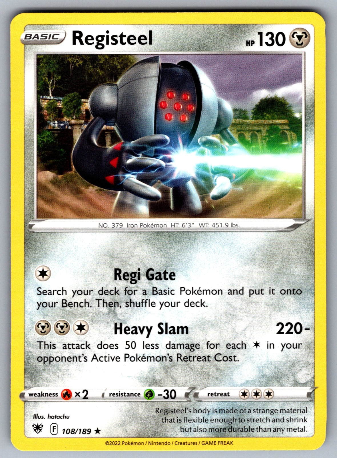 Registeel Rare SWSH10: Astral Radiance 108/189 NM 2022