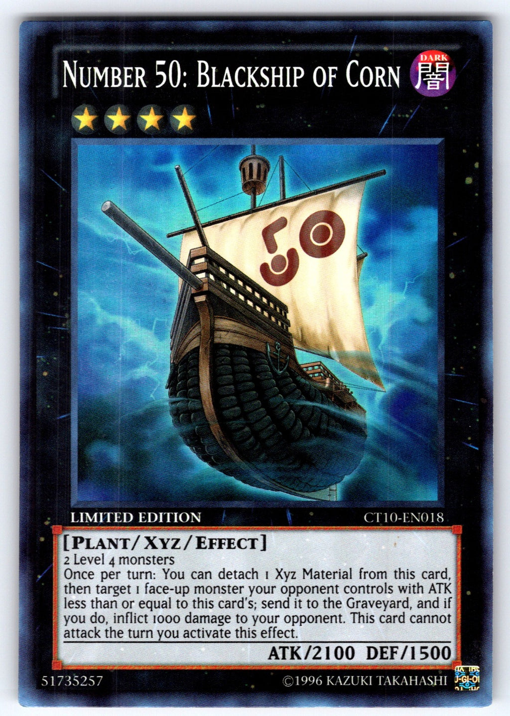 Number 50: Blackship of Corn Limited Super Rare 2013 Collectors Tins CT10-EN018 