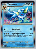 Vaporeon Holo Rare SV: Scarlet & Violet 151 134/165 NM 2023