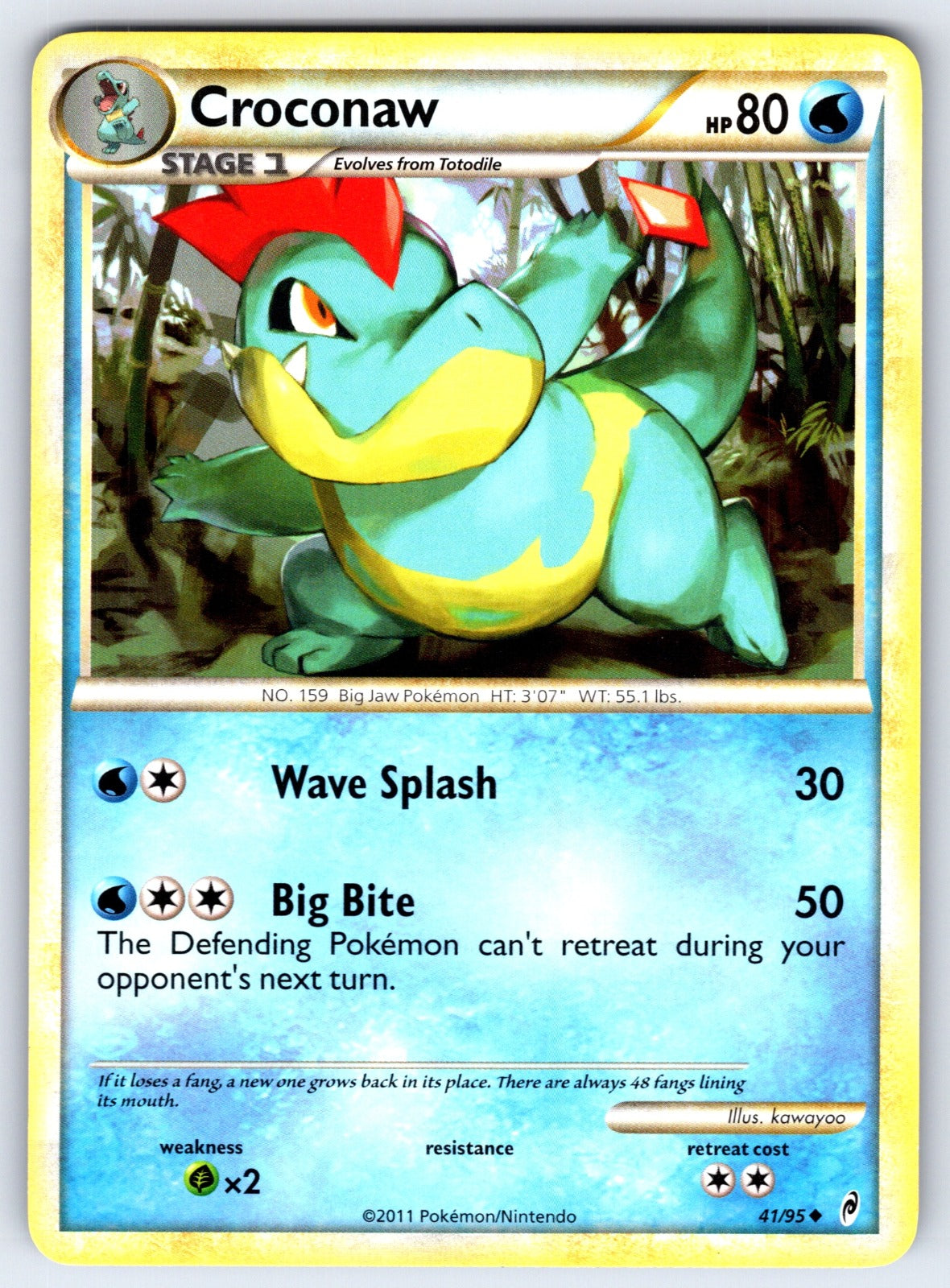 Croconaw Uncommon Call of Legends 41/95 LP 2011