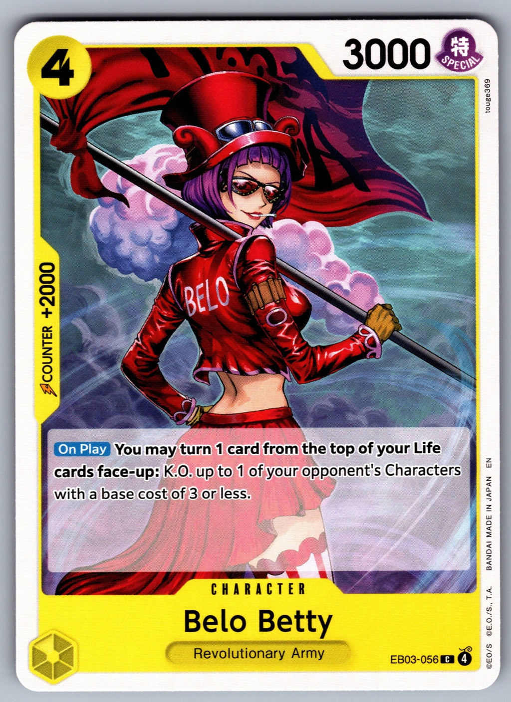 Belo Betty C Extra Booster: One Piece Heroines Edition EB03-056 NM 2026