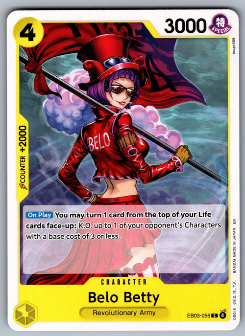 Belo Betty C Extra Booster: One Piece Heroines Edition EB03-056 NM 2026