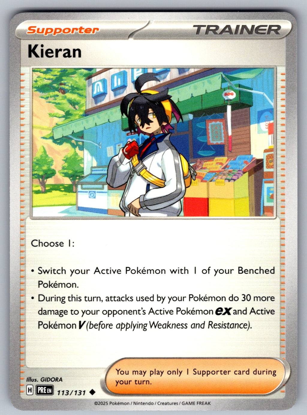 Kieran Uncommon SV: Prismatic Evolutions 113/131 NM 2025