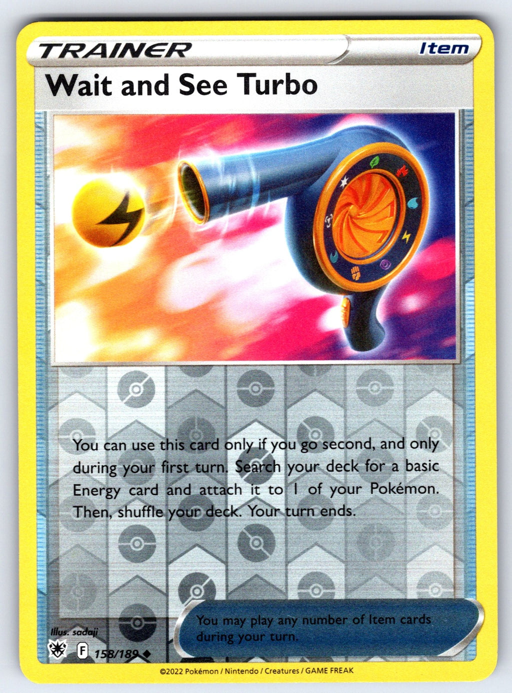 Wait and See Turbo Reverse Holo Uncommon SWSH10: Astral Radiance 158/189 NM 2022