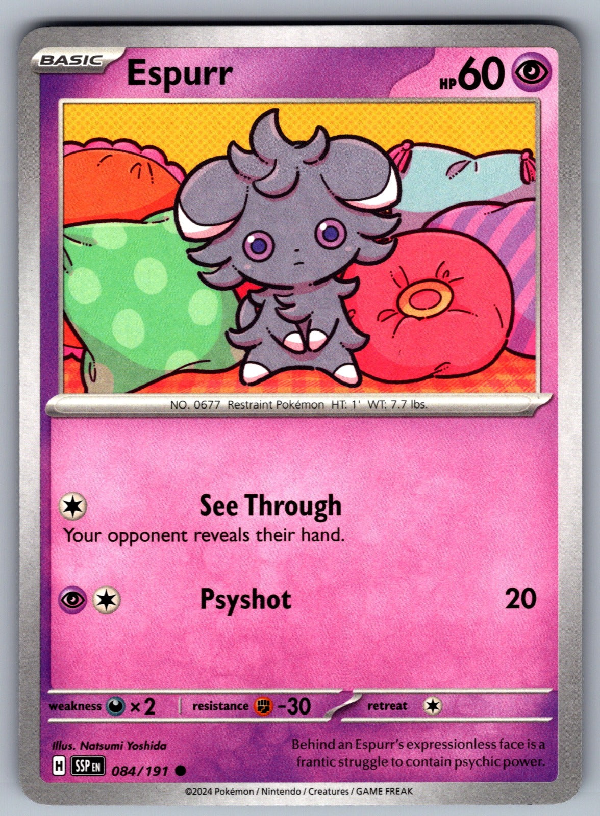 Espurr Common SV08: Surging Sparks 084/191 NM 2024