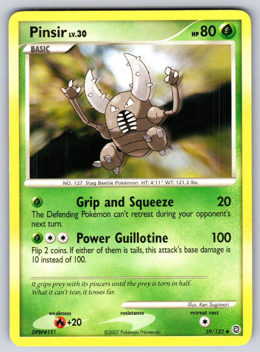Pinsir Uncommon Secret Wonders 59/132 LP 2007